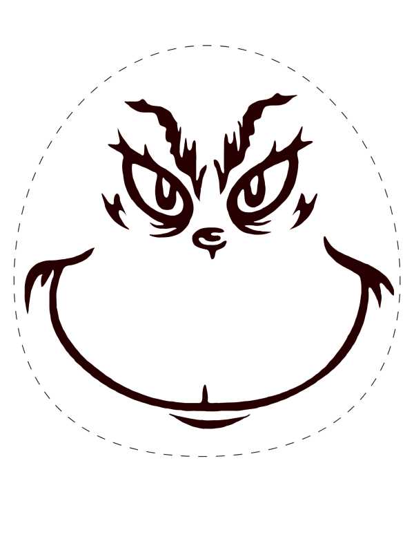 grinch cut out printable