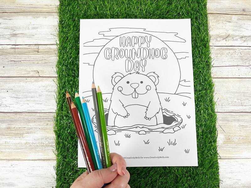 groundhog printable free