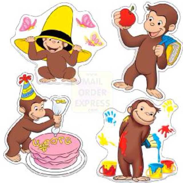 printable curious george