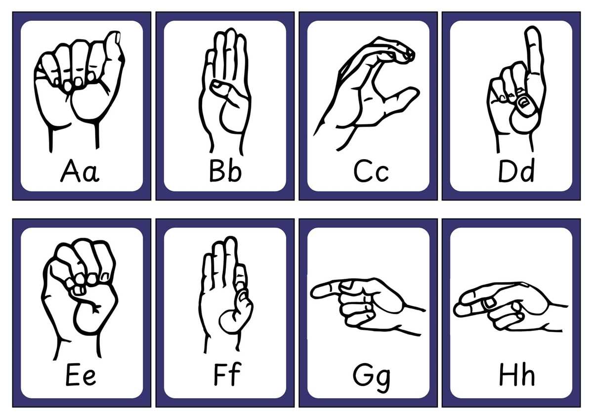 sign language alphabet free printable