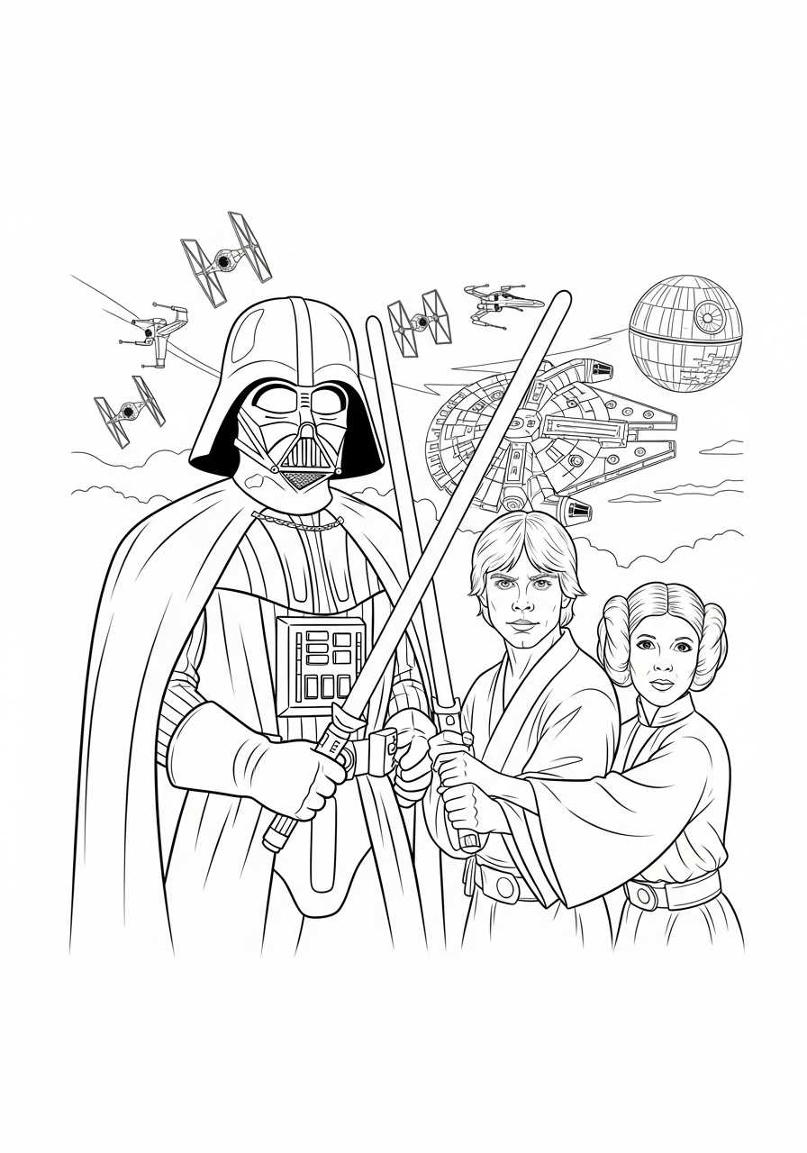 printable star wars coloring sheets