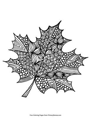 printable maple leaf