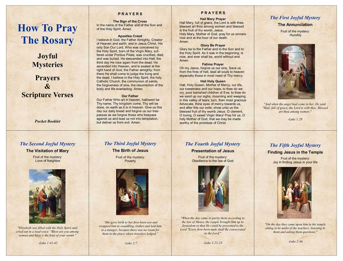 guide how to pray the rosary printable booklet