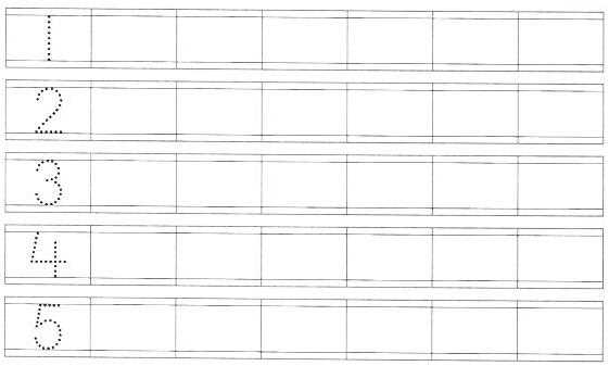 number practice printables