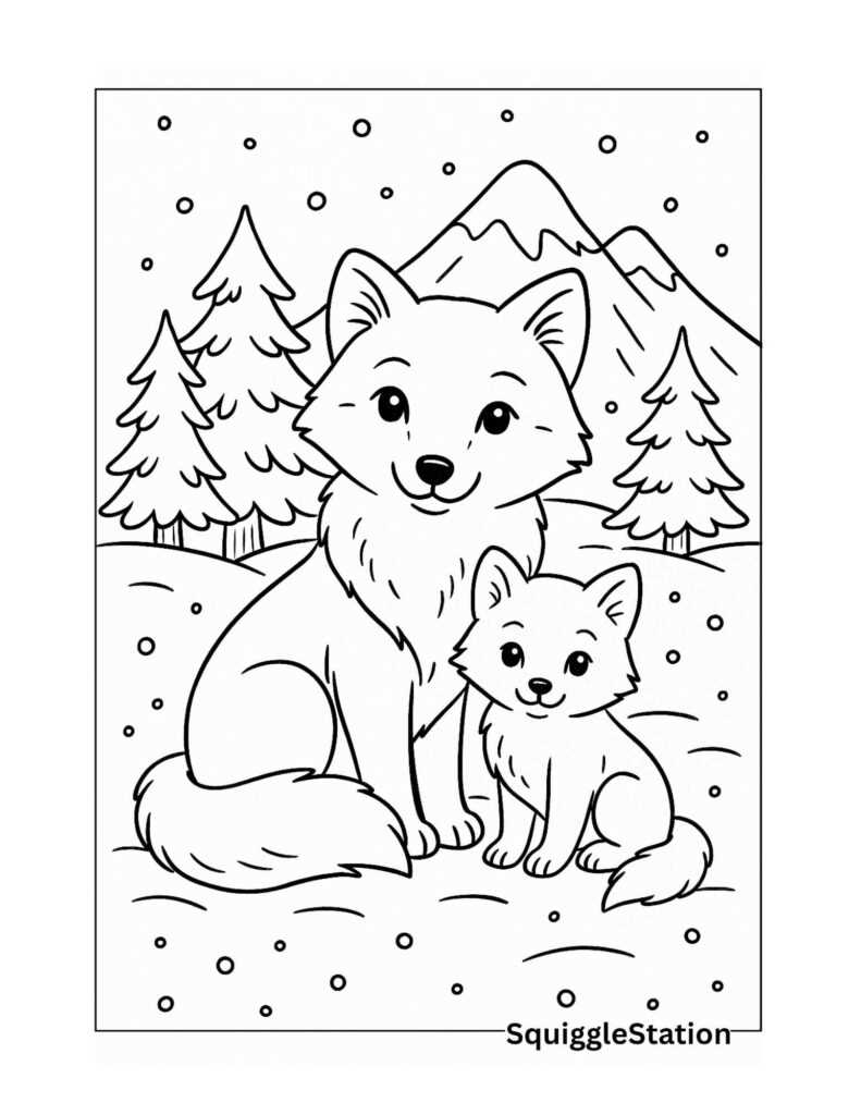 winter coloring sheets free printable