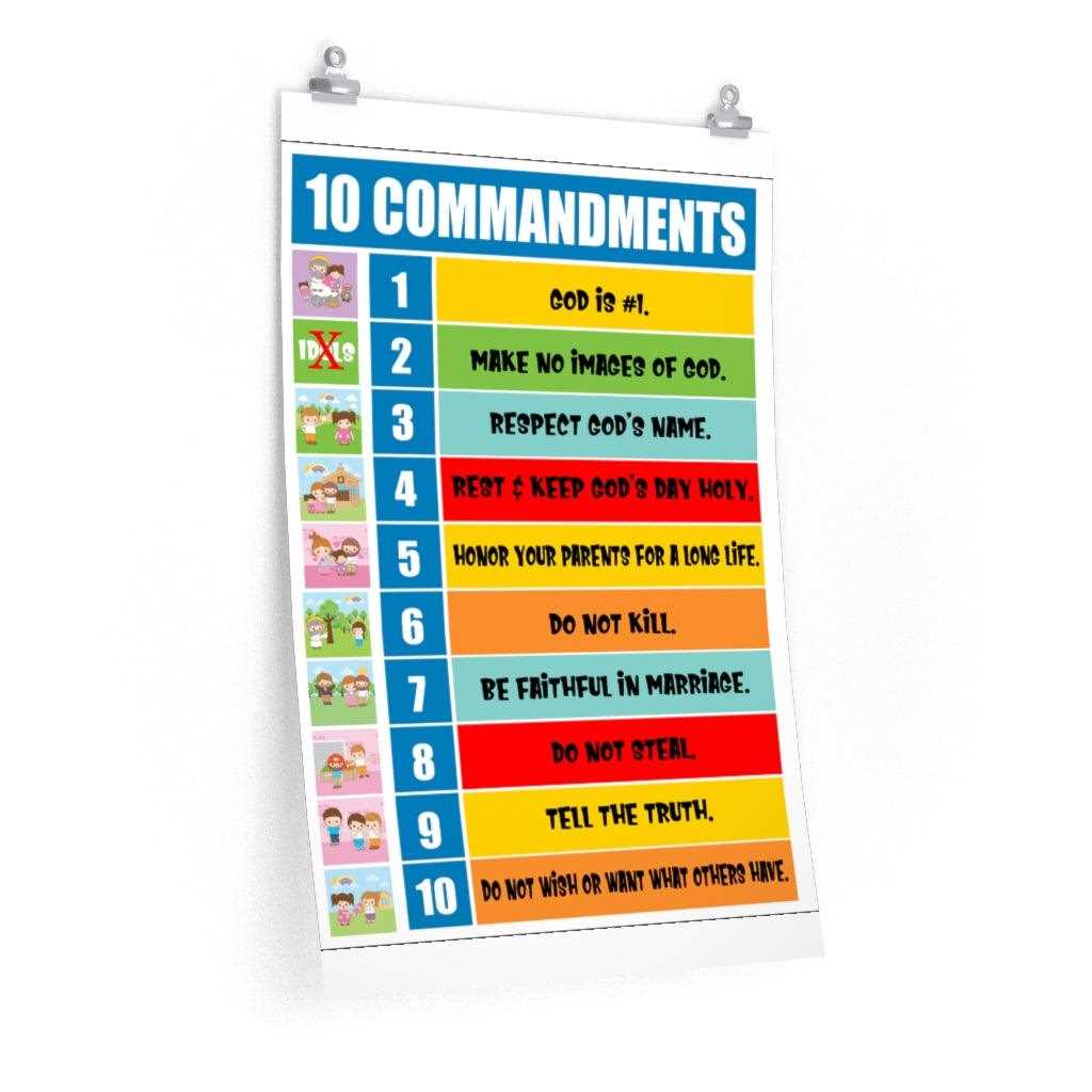 ten commandments poster printable