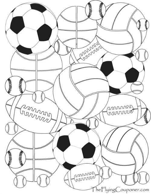 printable sports coloring sheets