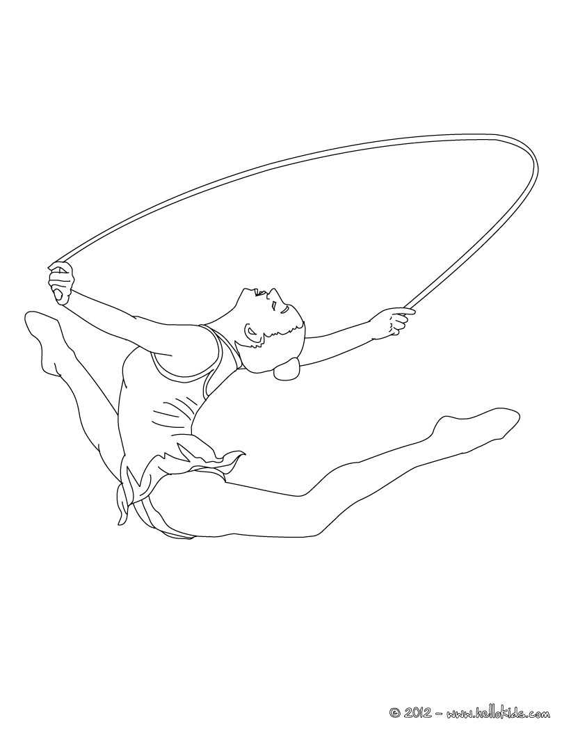 gymnastics coloring pages printable