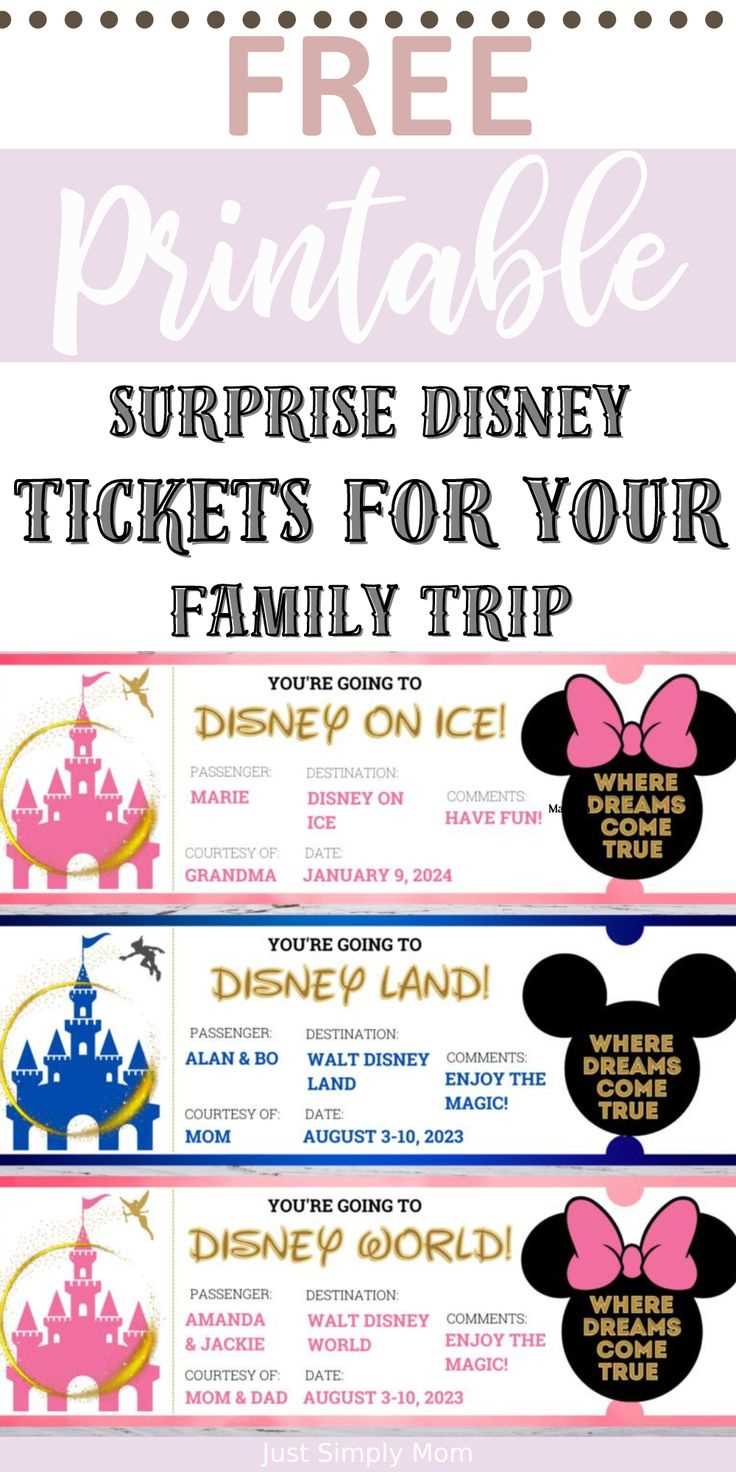 disneyland tickets printable
