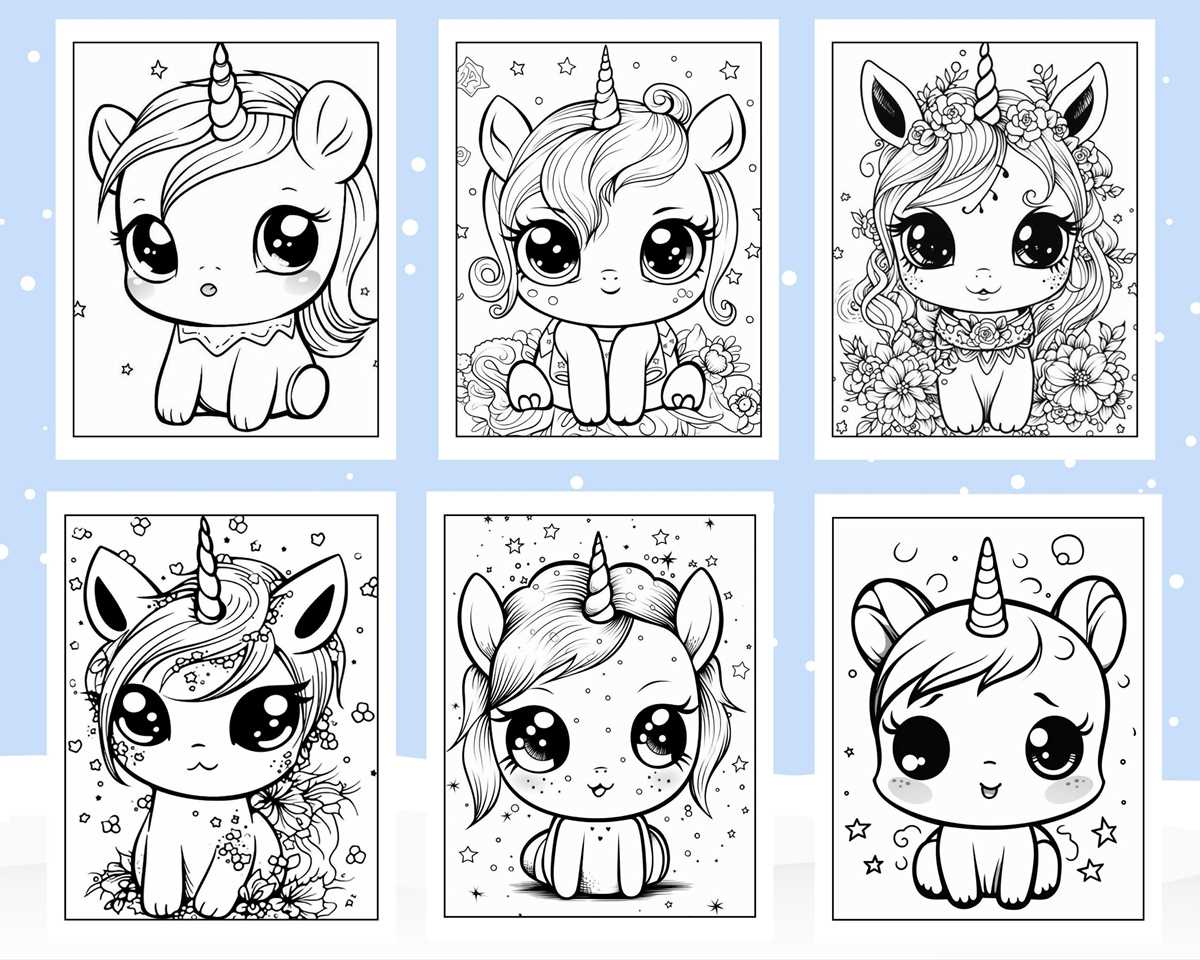 kawaii printable colouring pages