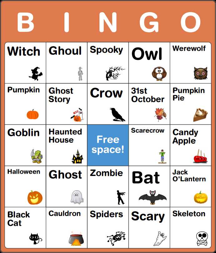 printable bingo halloween