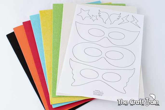 superhero mask printable template