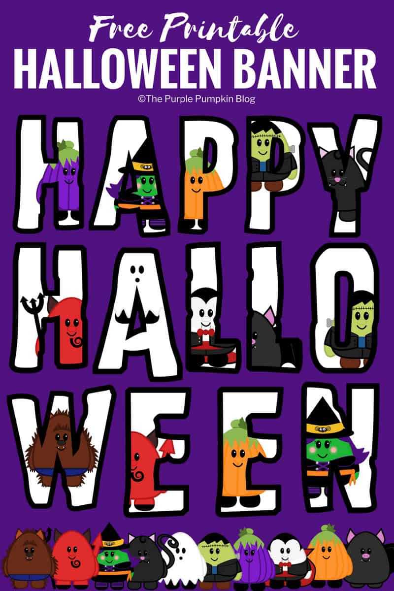 halloween banner printable