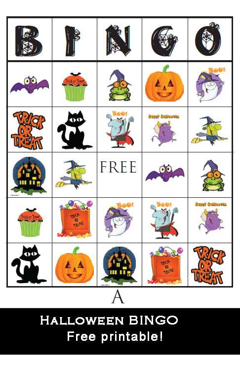 halloween bingo free printable