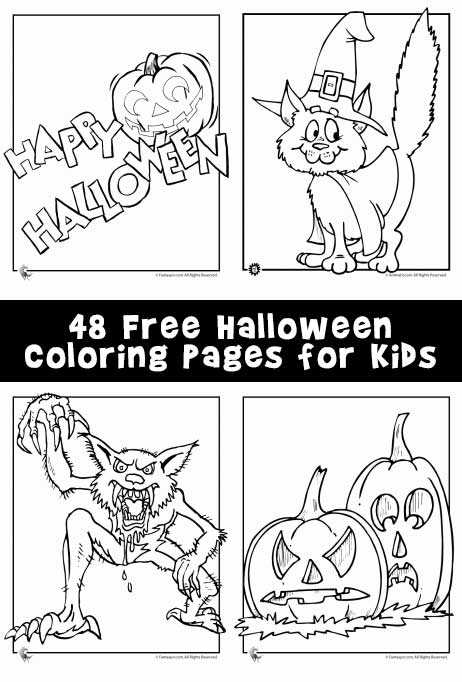 halloween printables coloring pages free