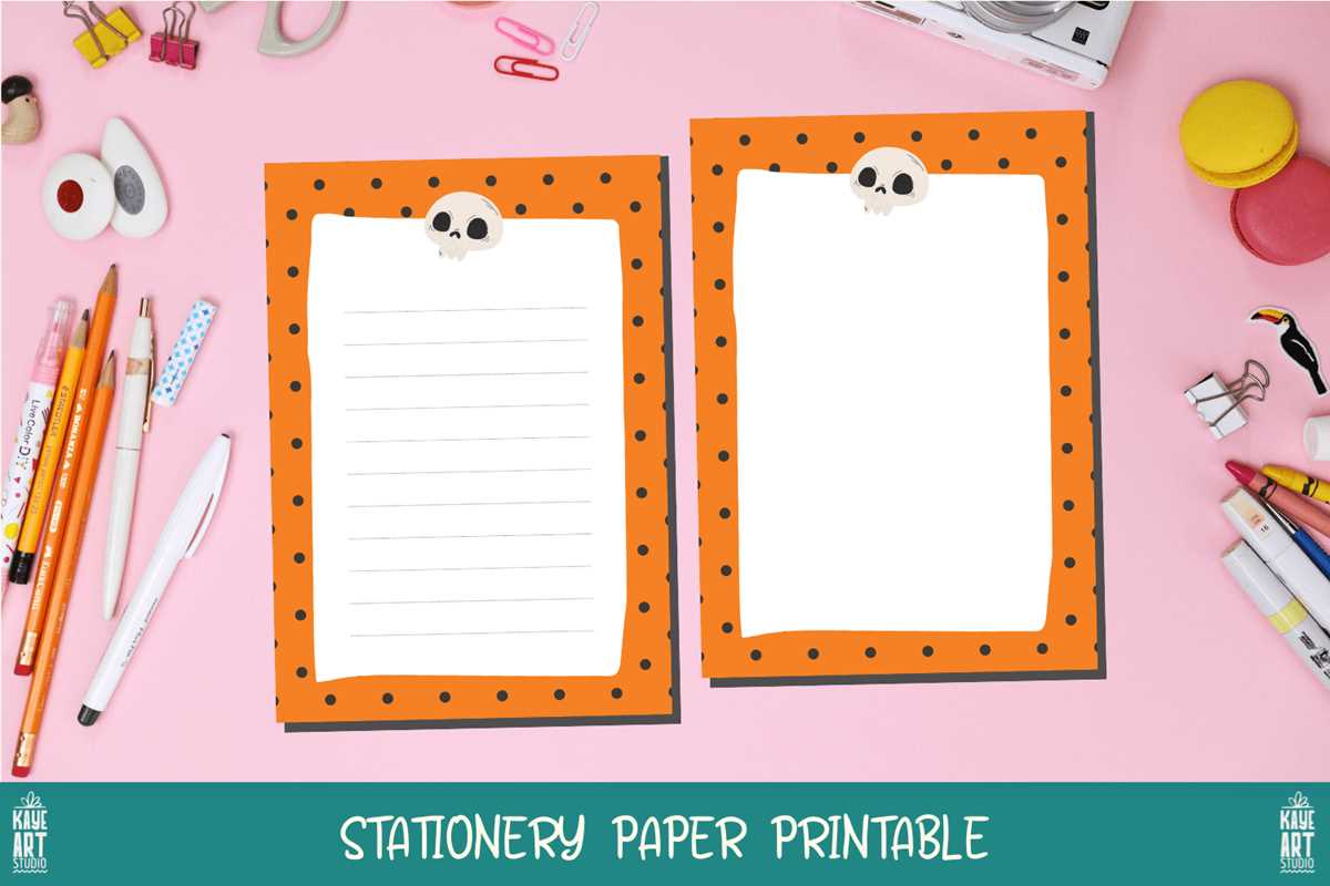 halloween stationery printable