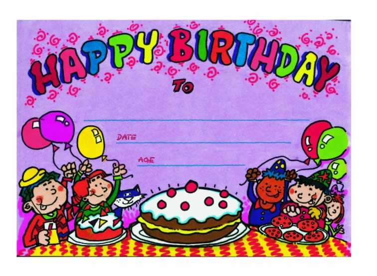 happy birthday certificate printable