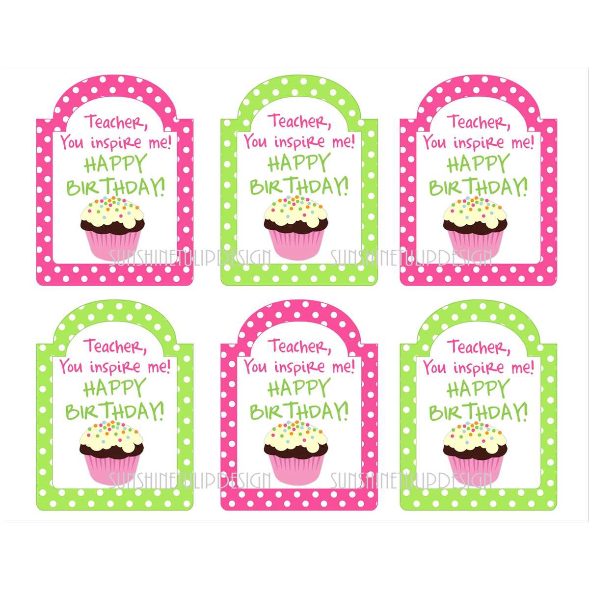 happy birthday free printable tags