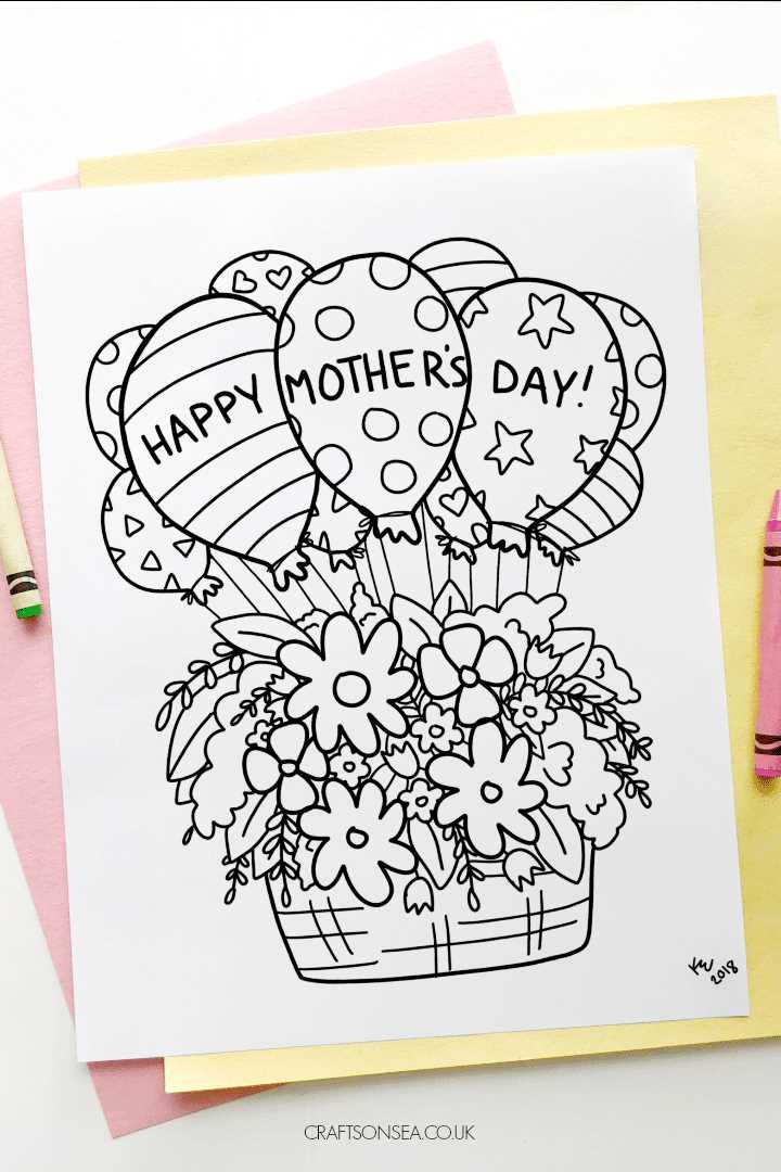 happy mothers day coloring pages printable