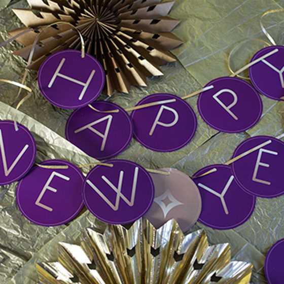 happy new year banner printable