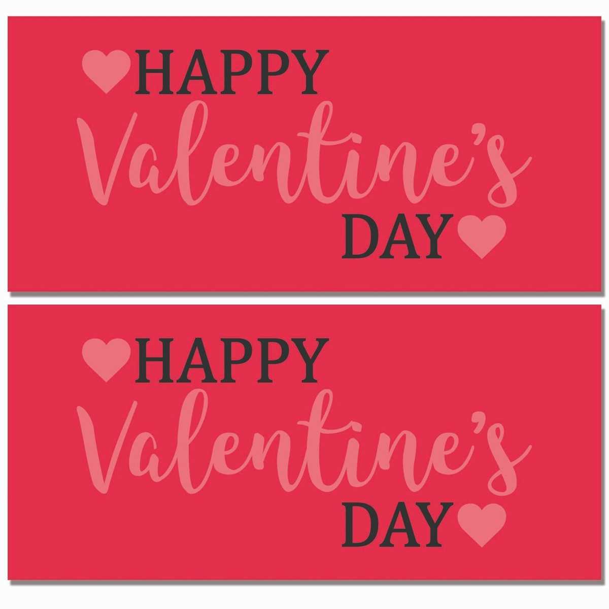 happy valentines day banner printable