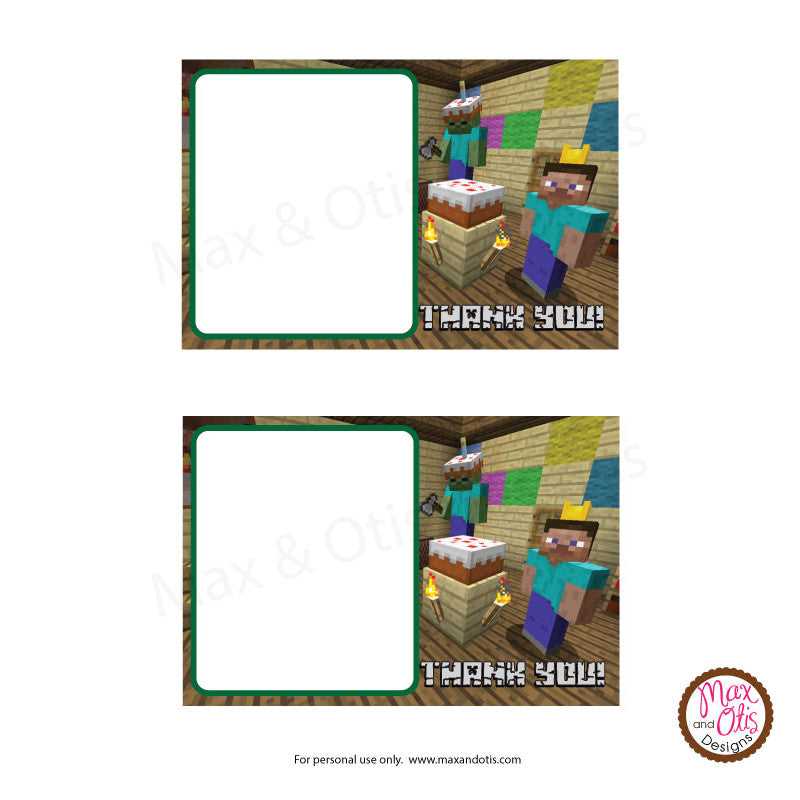 minecraft birthday printables