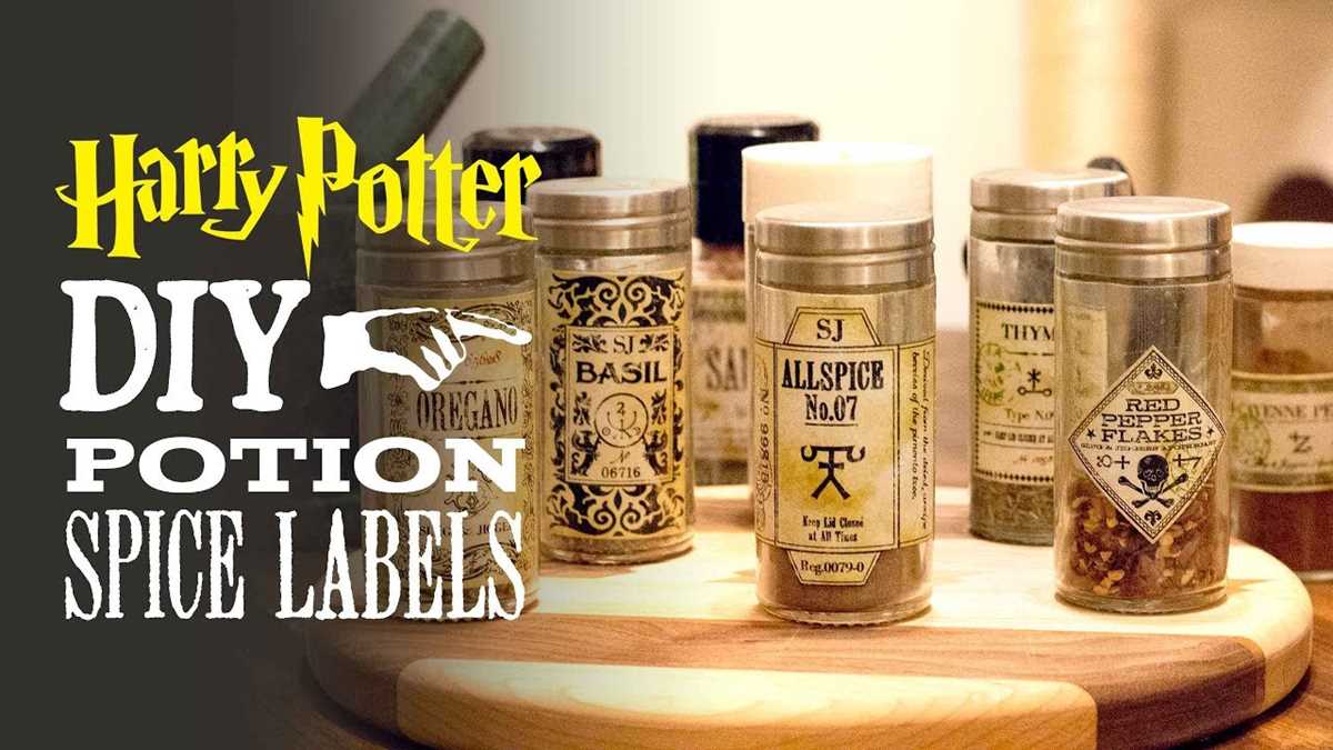 harry potter potion labels printable