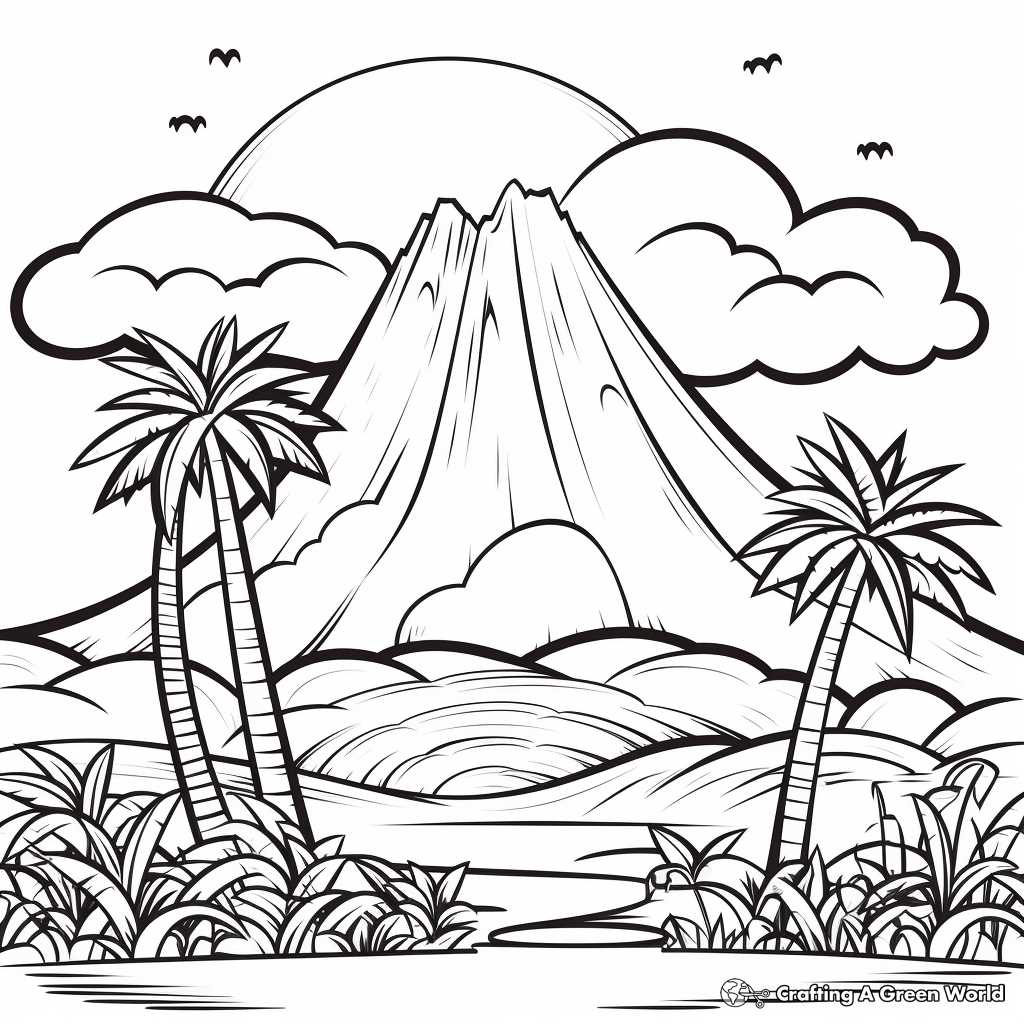 hawaiian printable coloring pages