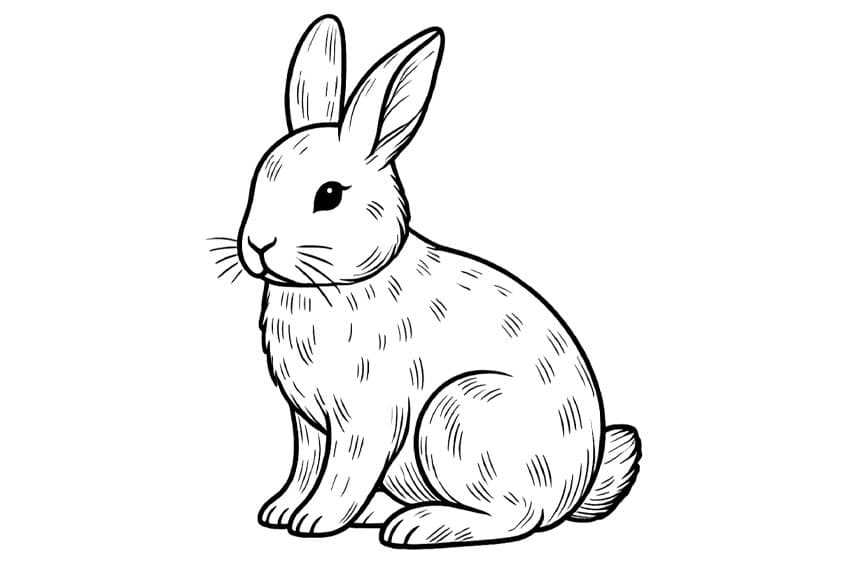 printable bunny rabbit coloring pages