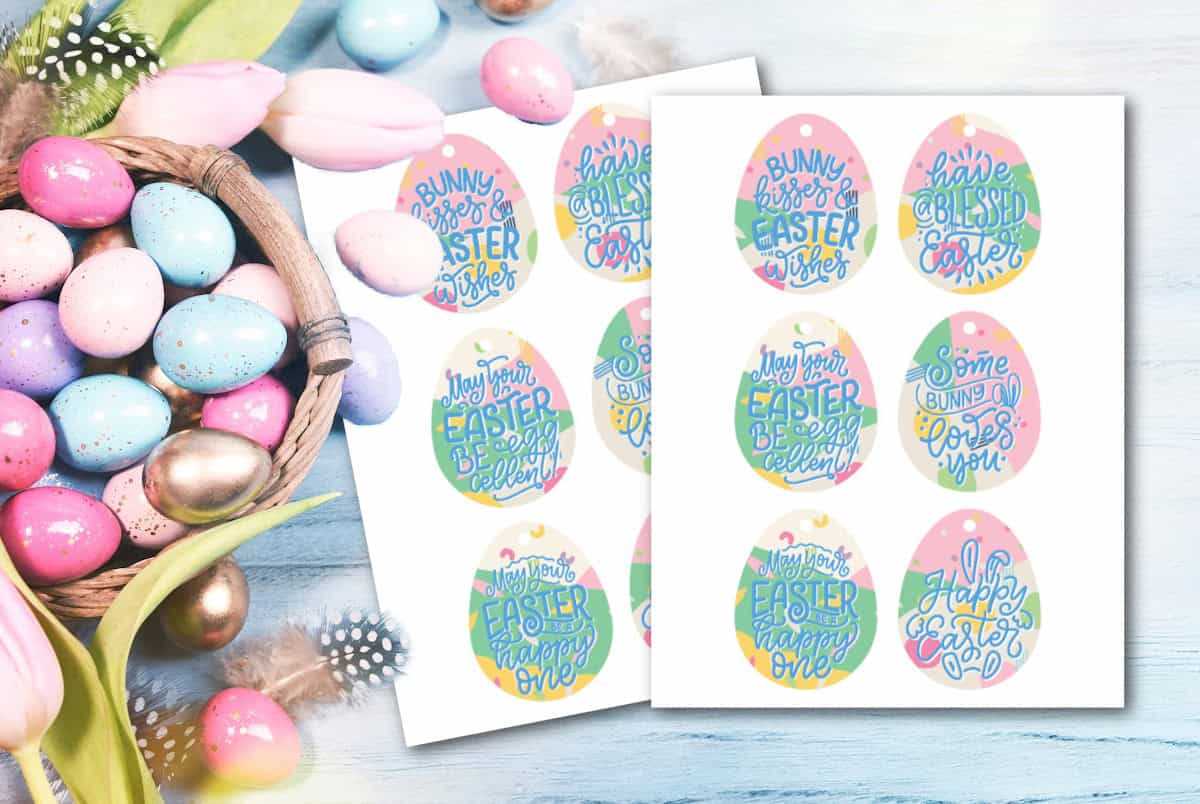 easter gift tag printable