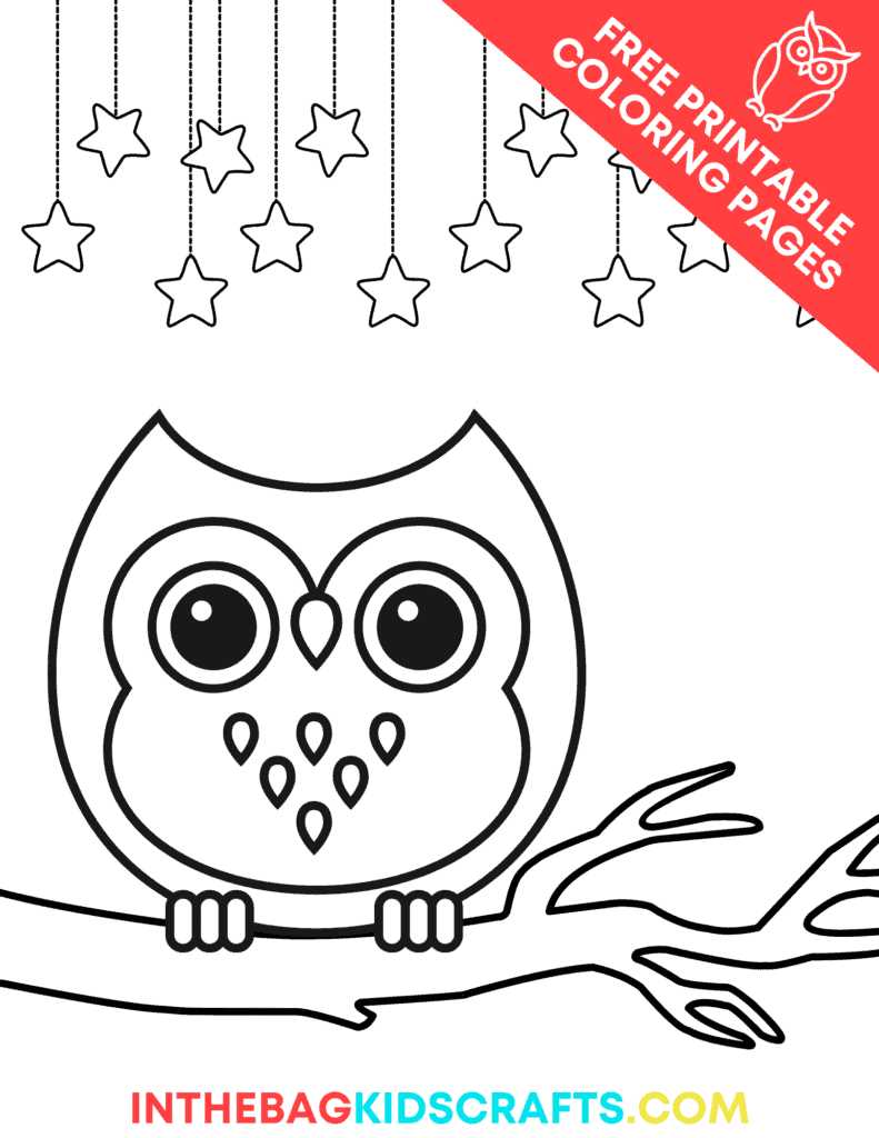 free printable owl coloring page