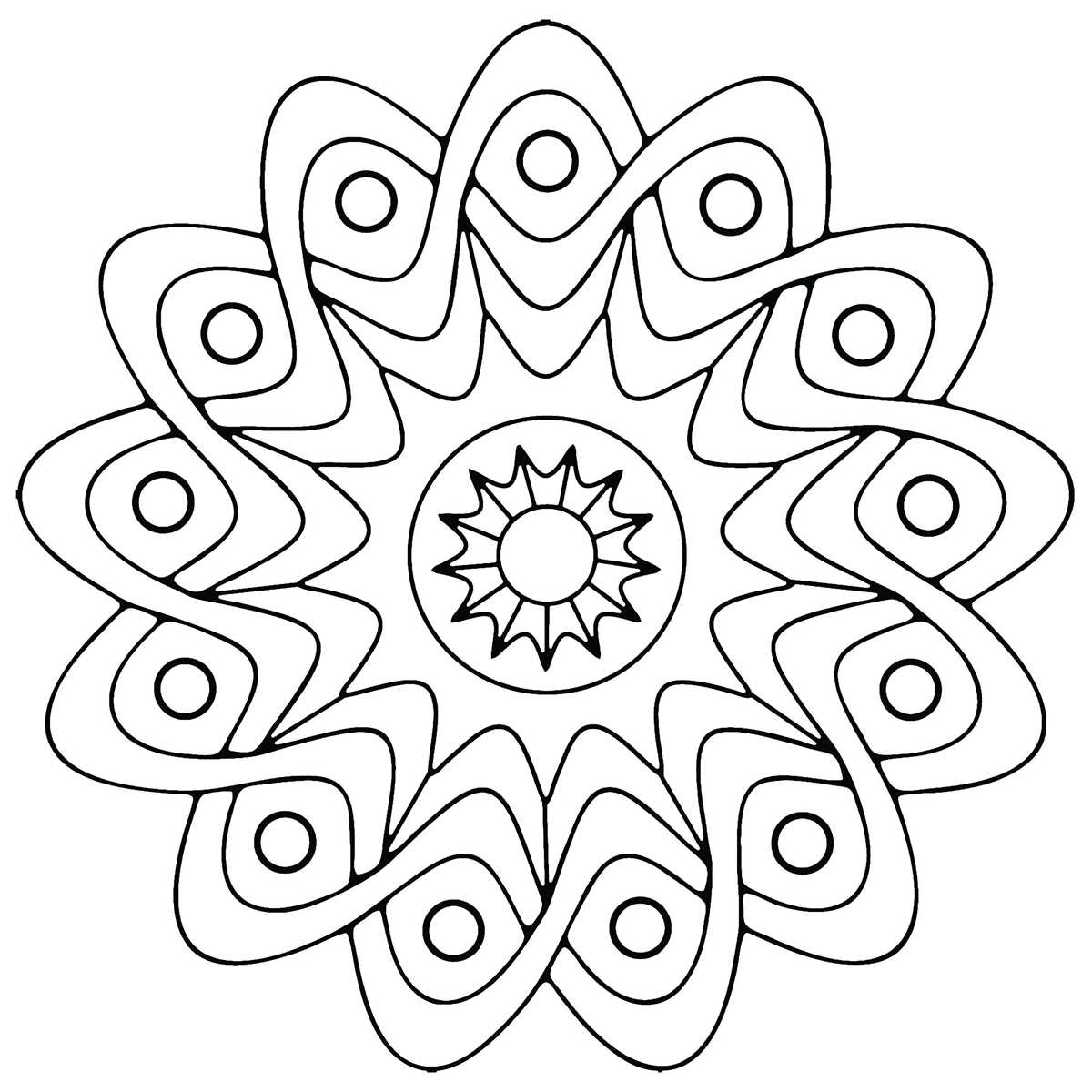 free geometric coloring pages printable