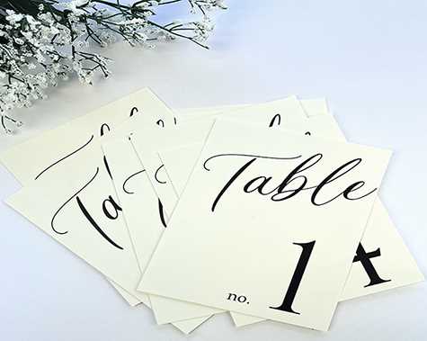 printable table numbers