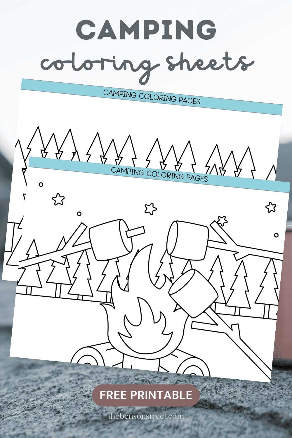 printable camping coloring pages