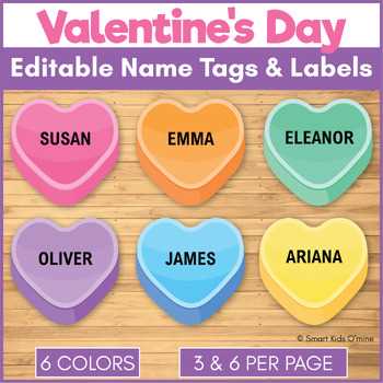 heart name tags printable