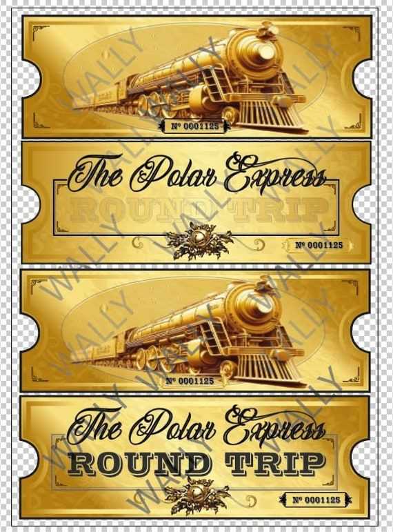 printable polar express ticket free