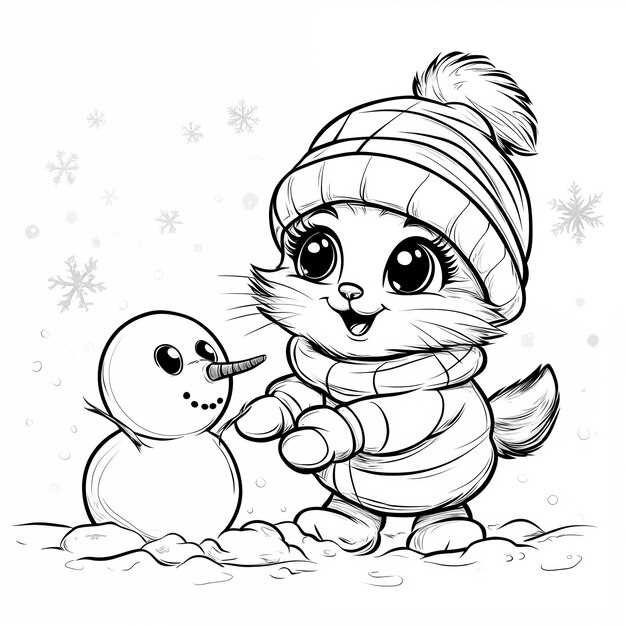 hello kitty christmas coloring pages printable