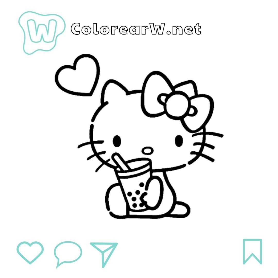 hello kitty coloring sheets printable
