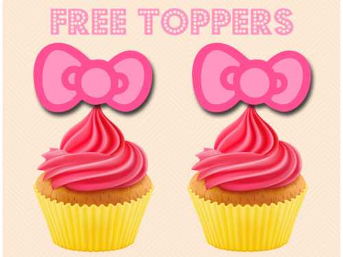 hello kitty cupcake toppers printable