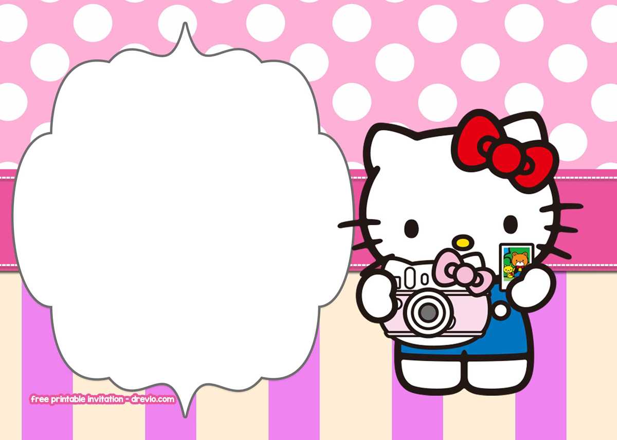 hello kitty printable card