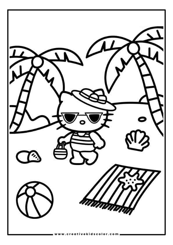 hello kitty printable coloring