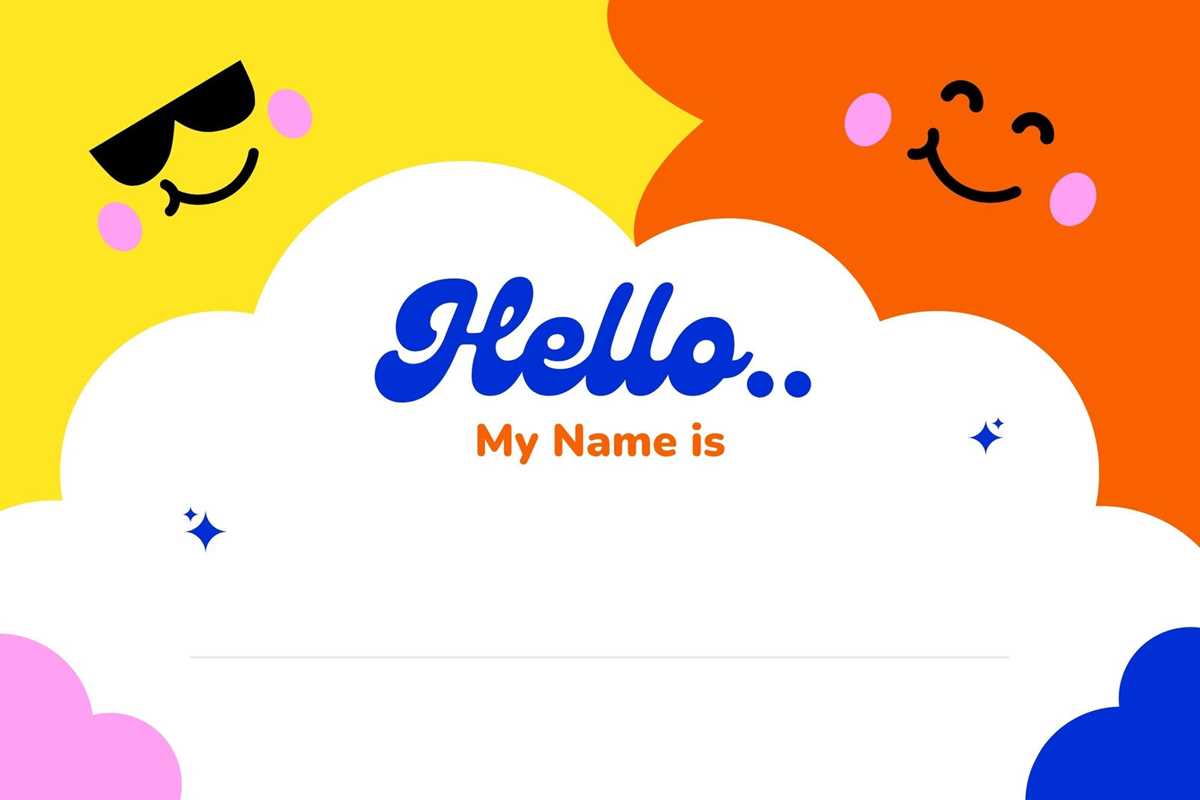 hello my name is labels printable