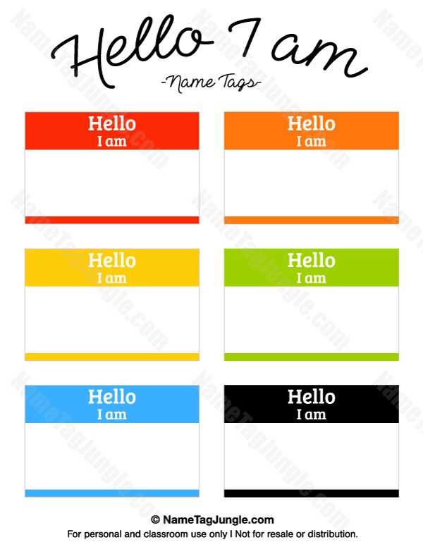 hello my name is labels printable