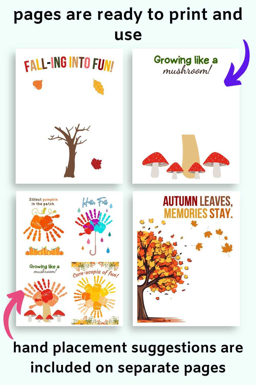 fall crafts for preschoolers printable