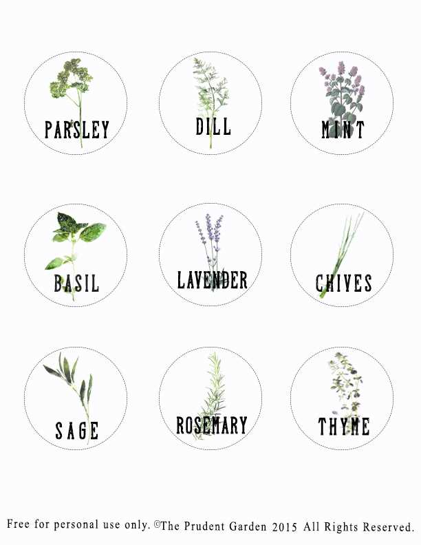 free printable garden labels
