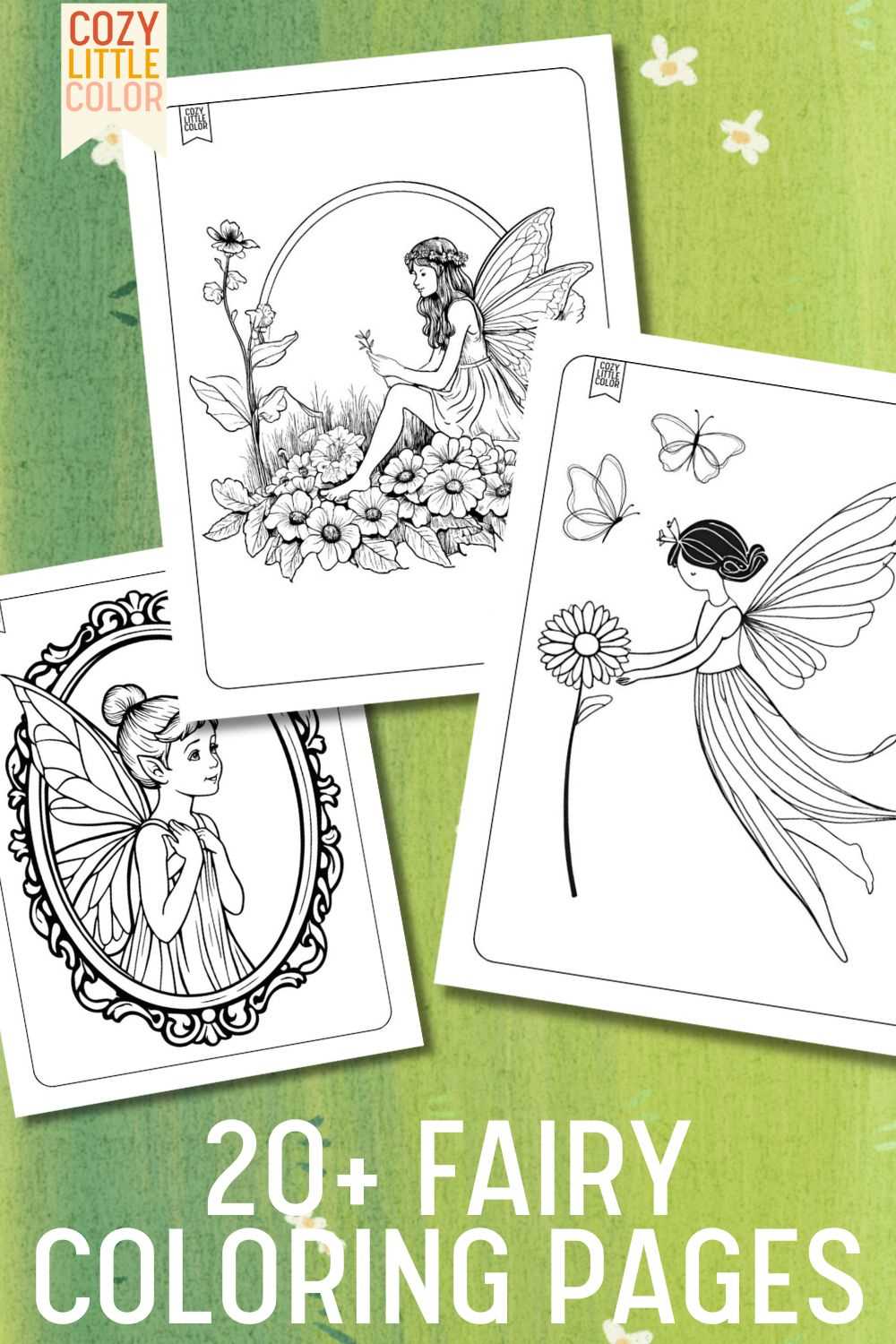fairy printable coloring pages
