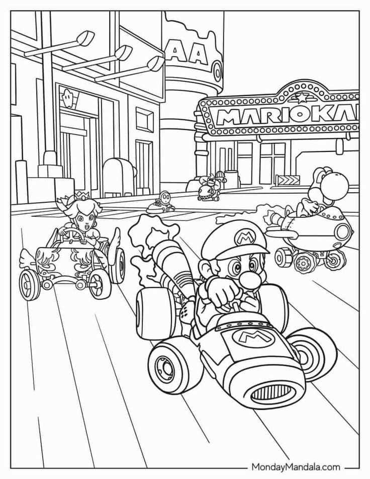 mario kart printable