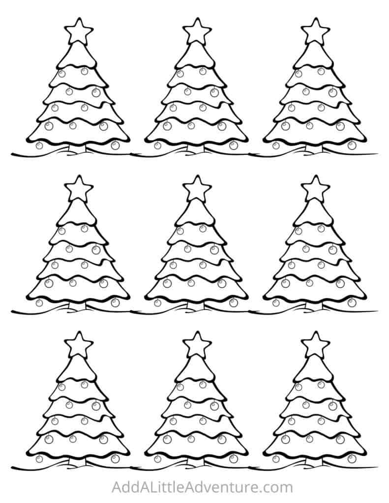 christmas tree printable