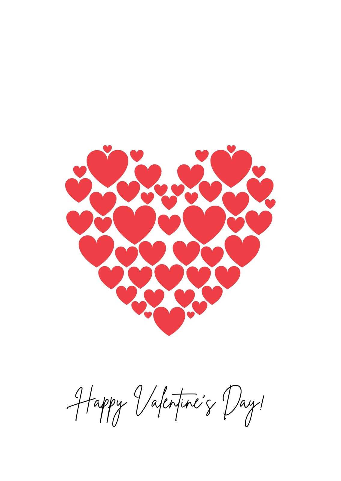valentines day card template printable