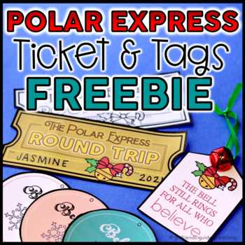 polar express printable tickets